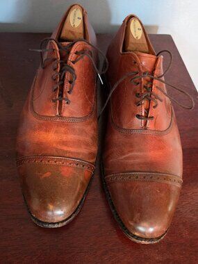 Allen Edmonds Park Avenue Chili Brown Oxfords, size 12 EEE
